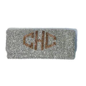 Beaded Clutch Purse Fold-over Handbag CHC by TIANA Designs
